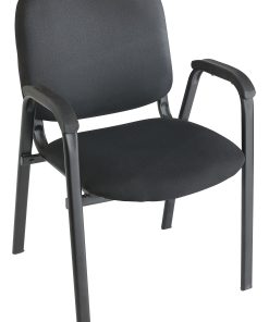 Realspace® Stacking Guest Office Chair, Black
