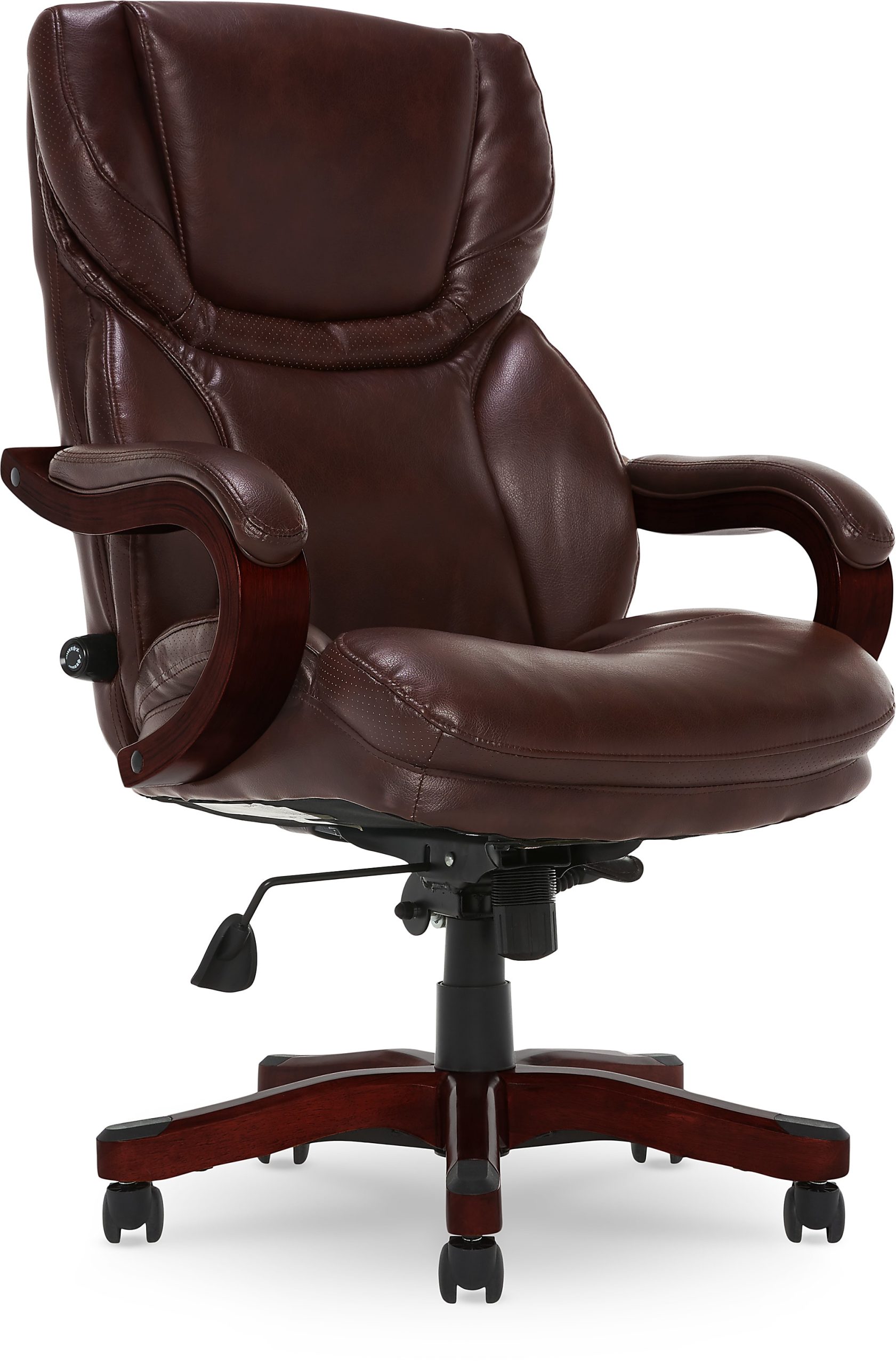 Serta® Conway Big & Tall Bonded Leather High-Back Office Chair, Brown Serta® Conway Big & Tall Bonded Leather High-Back Office Chair, Brown