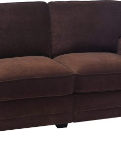 Serta® RTA Trinidad Collection Fabric Loveseat Sofa, 61″W, Chocolate 2