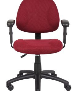 Boss Office Products Posture Mid-Back Task Chair, Black/Burgundy 2