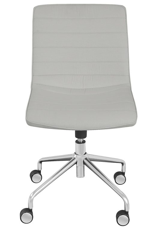 Elle Décor Adelaide Mid-Back Task Chair, Ivory/Yellow Gold - Image 2