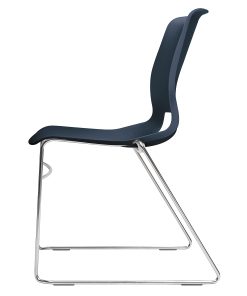 HON® Motivate Sled-Base Stacking Chair, Regatta, Set Of 4 2