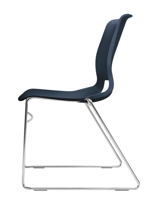HON® Motivate Sled-Base Stacking Chair, Regatta, Set Of 4 - Image 2