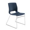 HON® Motivate Sled-Base Stacking Chair, Regatta, Set Of 4