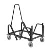 Ave Six Conway Stacking Chairs, Cranapple/Silver, Set Of 4 4