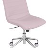 Glamour Home Avalee Ergonomic Faux Leather Mid-Back Adjustable Task Chair, Gray 3