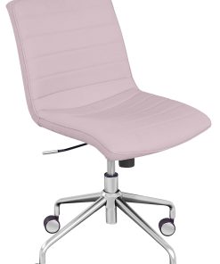 Elle Décor Adelaide Mid-Back Task Chair, Pink/Rose Gold