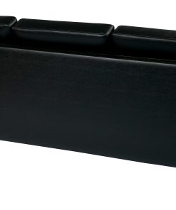 Office Star™ Avenue Six Pacific Sofa, Black/Silver 2