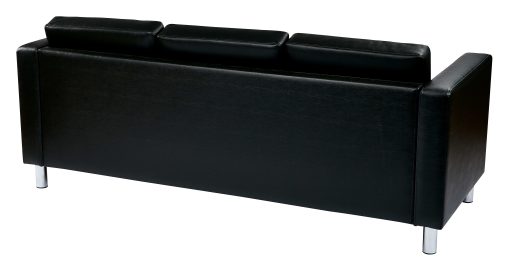 Office Star™ Avenue Six Pacific Sofa, Black/Silver - Image 2