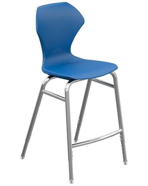 Marco Group™ Apex™ Apex Series Adjustable Stool, Blue/Chrome - Image 2