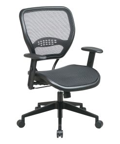 Office Star™ Air Grid™ Deluxe Task Chair, Black 2