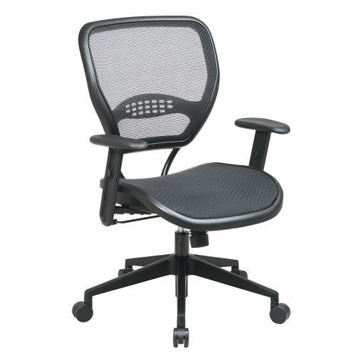 Office Star™ Air Grid™ Deluxe Task Chair, Black - Image 2