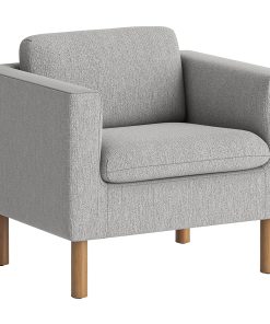 HON Parkwyn Club Chair - Material: Fabric - Finish: Gray