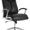 ALPHA HOME Ergonomic Mesh Mid-Back Office Task Chair With Padded Armrests, Black 3