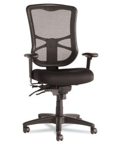 Alera Elusion Mesh High-Back Multifunction Chair, Black