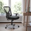 Flash Furniture Mesh Mid-Back Swivel Task Chair, Gray/Silver 3