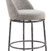 Zuo Nordhavn Swivel Counter-Height Stool, Gray