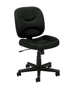HON® Basyx ValuTask® Low-Back Task Chair, Black