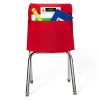 Lorell® Classroom Adjustable-Height Padded Mobile Task Chair, Black 4