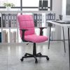 Lorell® Mid-Back Mesh/Fabric Task Chair, Black 3