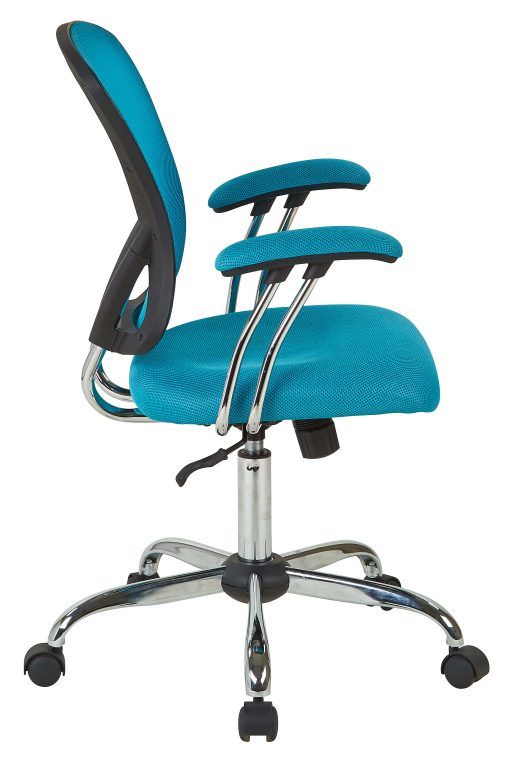 Office Star™ Avenue Six Juliana Mesh Task Chair, Blue/Silver - Image 2