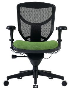 WorkPro® Quantum 9000 Series Ergonomic Mesh/Premium Fabric Mid-Back Office Chair, Black/Lime, BIFMA Compliant 2