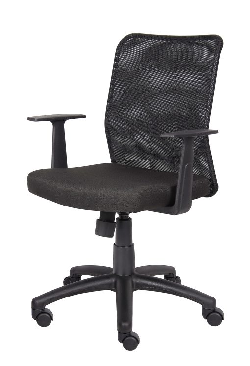 Boss Budget Mesh Task Chair With T-Arms, Black - Image 2