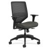 Flash Furniture Mesh Mid-Back Swivel Task Chair With Arms, Black/Silver 4