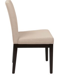 Ave Six Dakota Parsons Chair, Linen/Dark Brown 2