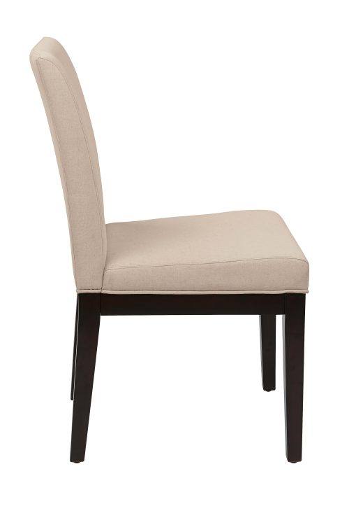 Ave Six Dakota Parsons Chair, Linen/Dark Brown - Image 2