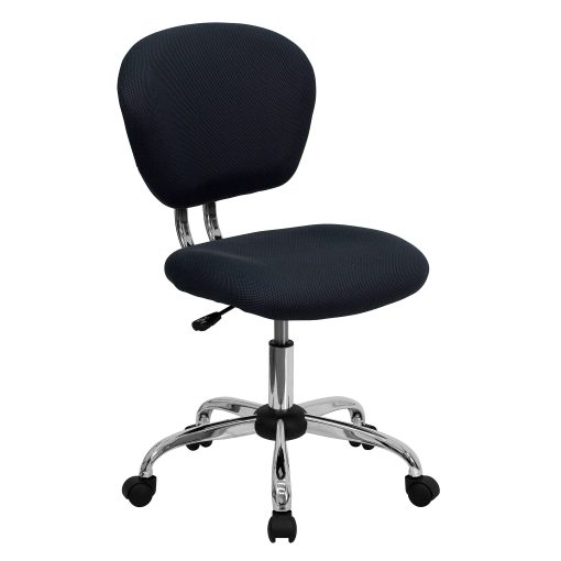 Flash Furniture Mesh Mid-Back Swivel Task Chair, Gray/Silver - Image 2