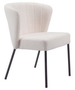 Zuo Aimee Dining Chairs, Cream, Set Of 2 Chairs 2