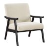 Boss Office Products Wood-Finished Vinyl High-Back Executive Office Chair, Gray 3