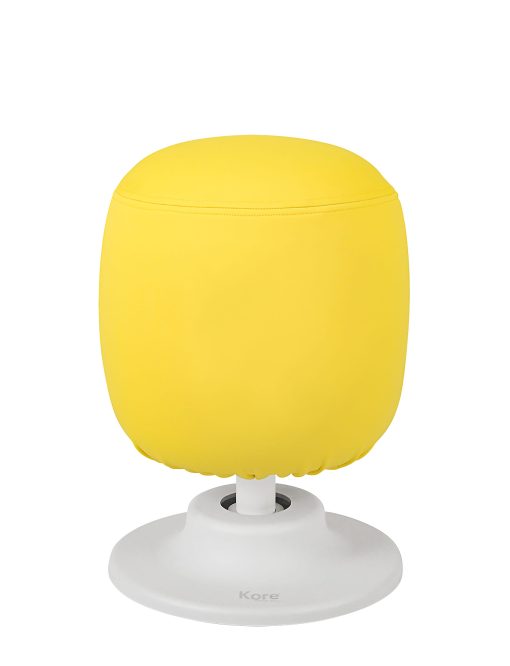 Kore Design™ Kids Adjustable Pivot Stool, Yellow/White, KDAP2024WK