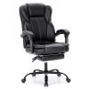Offices To Go™ Luxehide Bonded Leather High-Back Chair, Black, OTG2700B 4