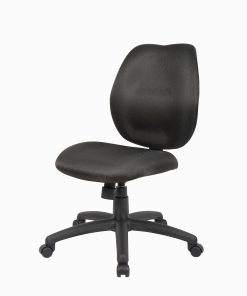 Boss Office Products Ergonomic Fabric Mid-Back Task Office Chair Without Arms, Black 2