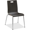Lorell® Mesh/Fabric Mid-Back Guest Chair, Black 4