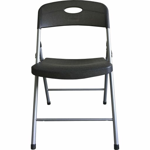 Lorell® Translucent Folding Chairs, Smoke, Set Of 4 Chairs - Image 2