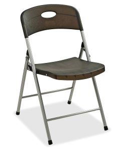 Lorell® Translucent Folding Chairs, Smoke, Set Of 4 Chairs