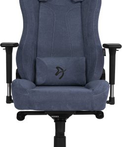 Arozzi Vernazza Premium Ergonomic Fabric High-Back Gaming Chair, Blue/Black 2