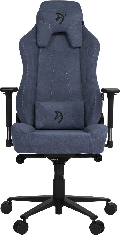 Arozzi Vernazza Premium Ergonomic Fabric High-Back Gaming Chair, Blue/Black - Image 2