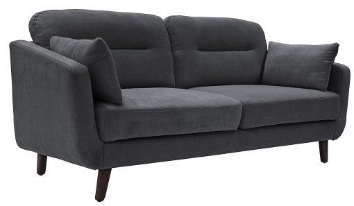 Serta® Sierra Collection Loveseat, Slate Gray/Chestnut - Image 2
