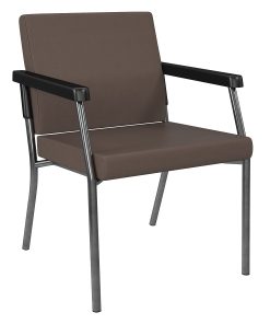Office Star™ Bariatric Big & Tall Guest Chair, Java/Gunmetal Gray