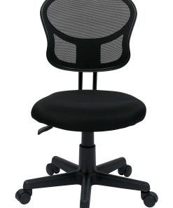 Office Star™ Mesh Mid-Back Task Chair, Black 2