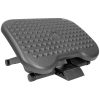 LYS NuSparc Flip Armrest Mid Back Leather Chair, Black/Silver 3
