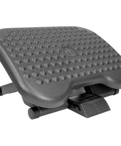 Mount-It! Ergonomic Adjustable Office Footrest, 17" x 13", Black