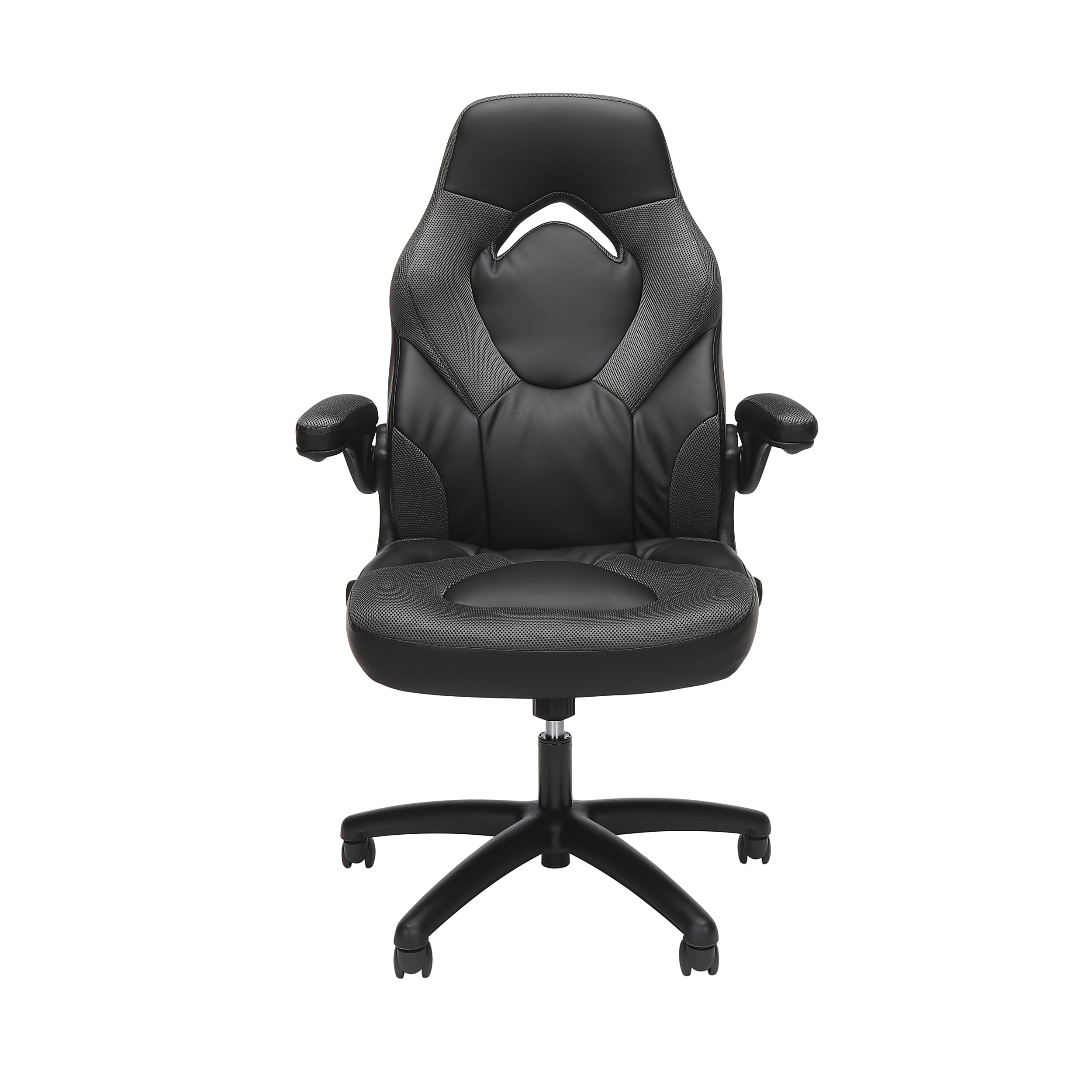 Respawn Racing Style Ergonomic Bonded Leather Computer Gaming Chair, Gray 2 Respawn Racing Style Ergonomic Bonded Leather Computer Gaming Chair, Gray - Image 2