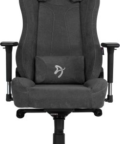 Arozzi Vernazza Premium Ergonomic Fabric High-Back Gaming Chair, Dark Gray/Black 2