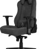 Arozzi Vernazza Premium Ergonomic Fabric High-Back Gaming Chair, Dark Gray/Black