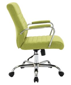 Office Star Ergonomic Fabric Mid-Back Office Task Chair, Basil 2